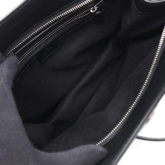 Gucci GG Handbag Leather Black - Picture 3 of 9